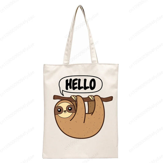 Hello Sloth Tote Bag