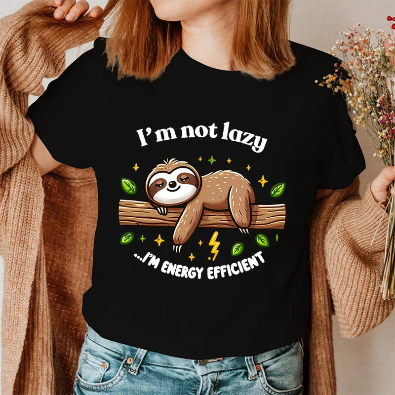 I'm Not Lazy I'm Energy Efficient Sloth T-Shirt