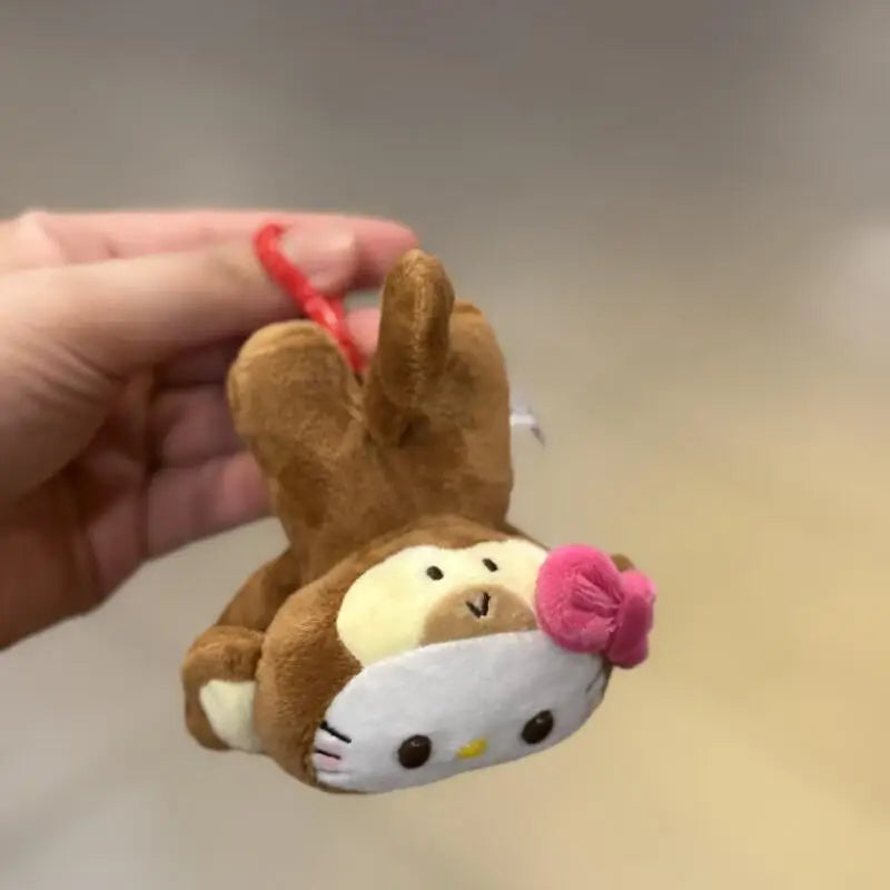 Hello Kitty Sloth Plush Keychain