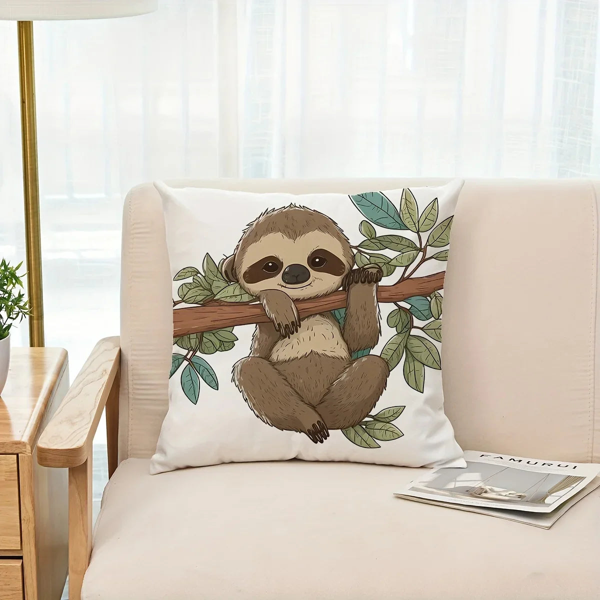 Adorable Sloth Cushion Covers