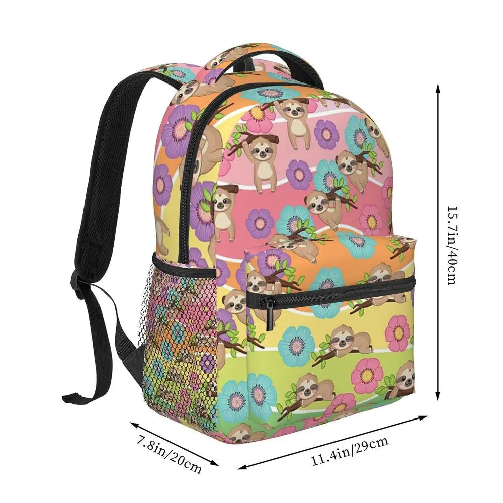 Vibrant Sloth Backpack