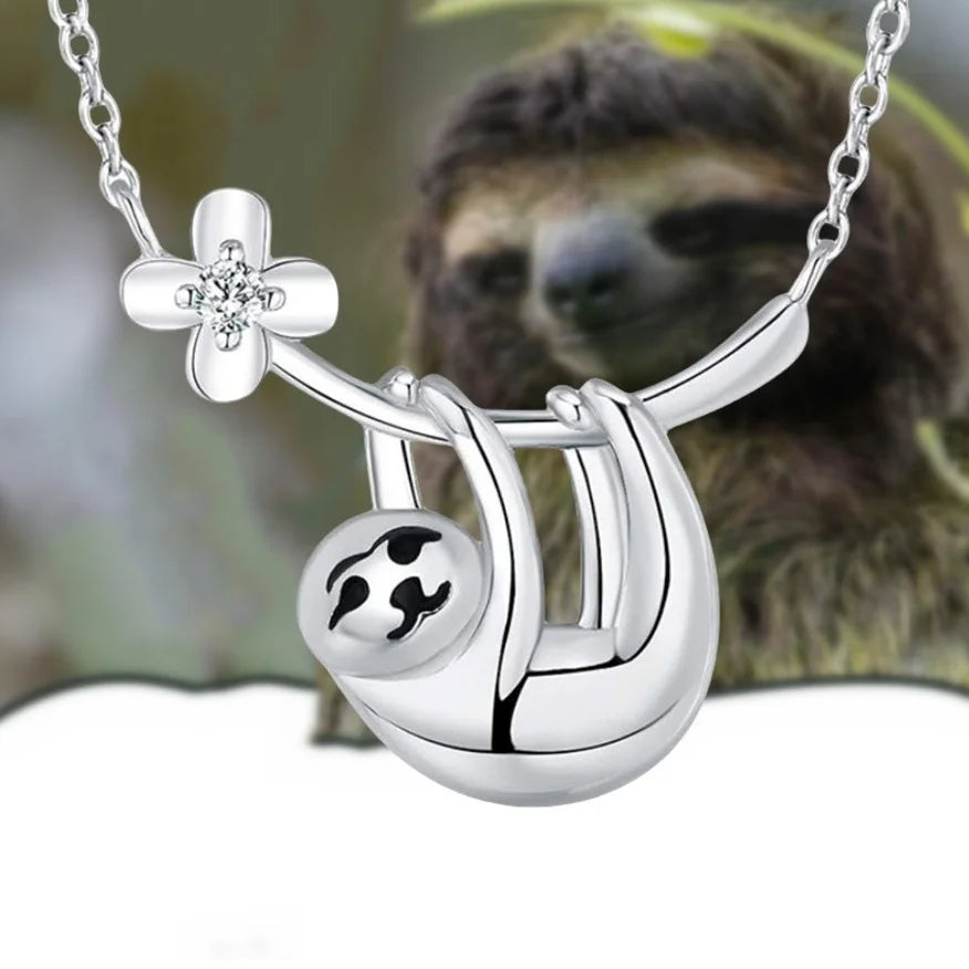 Sloth Flower Necklace