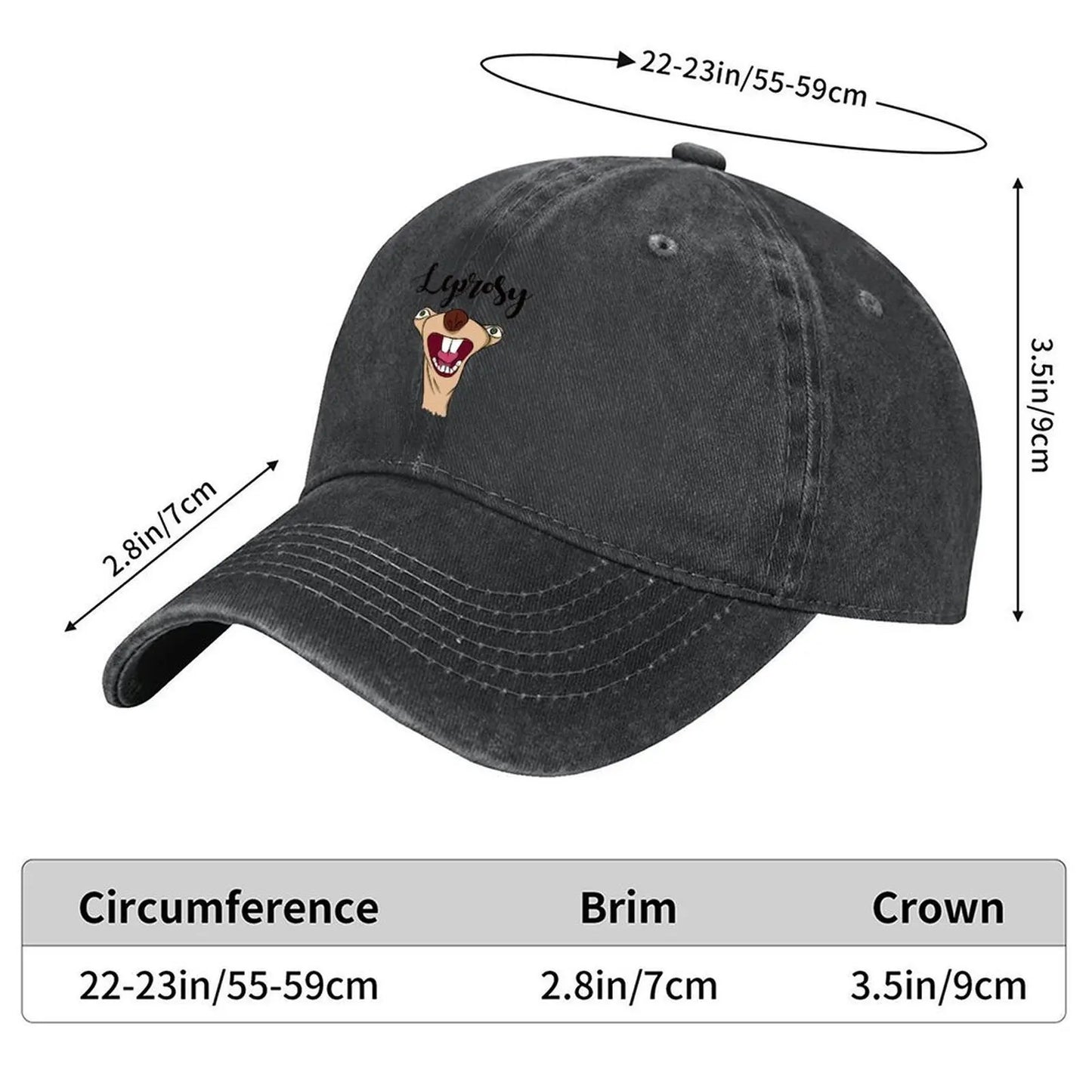 Sid The Sloth Leprosy Baseball Cap