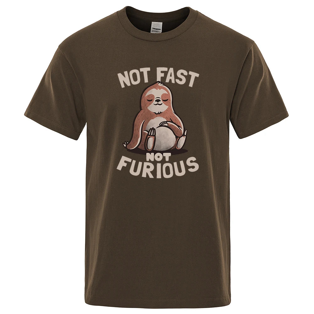 Not Fast Not Furious Sloth T-Shirt