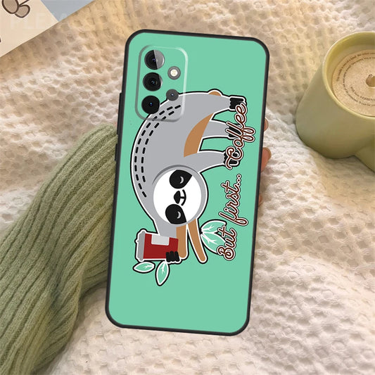 But First Coffee Sloth Samsung Phone Case