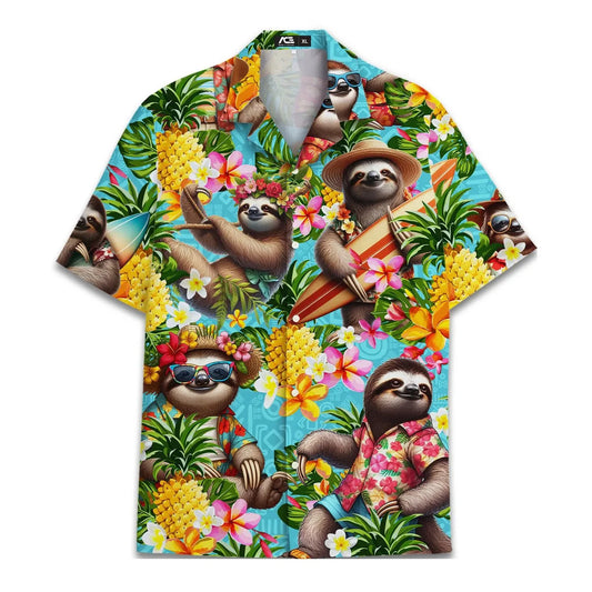 Hawaiian Sloth Shirt product photo