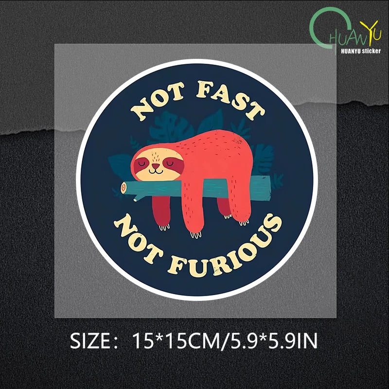 Not Fast Not Furious Car Sticker