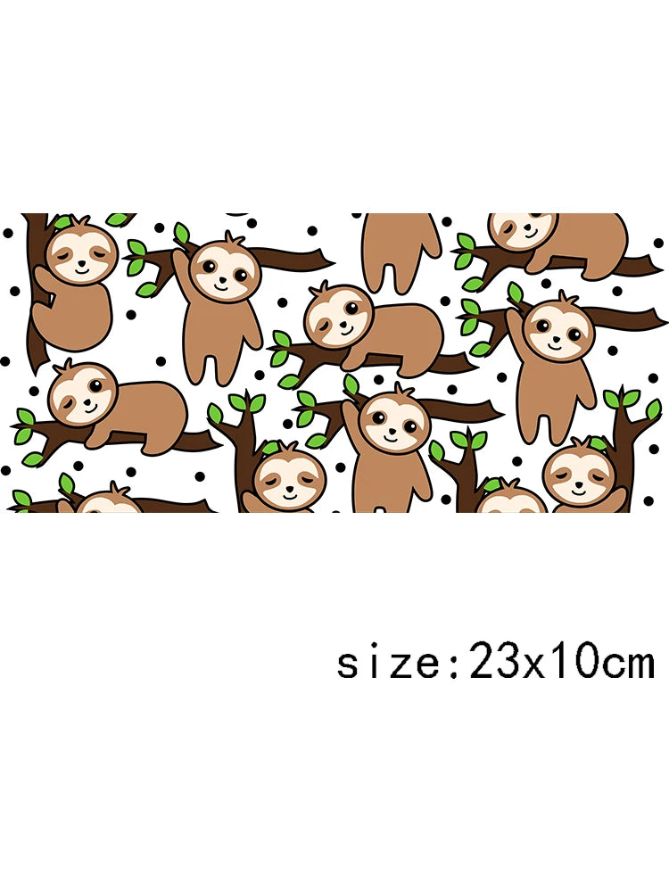 1 Piece Sloth Durable Waterproof Decal