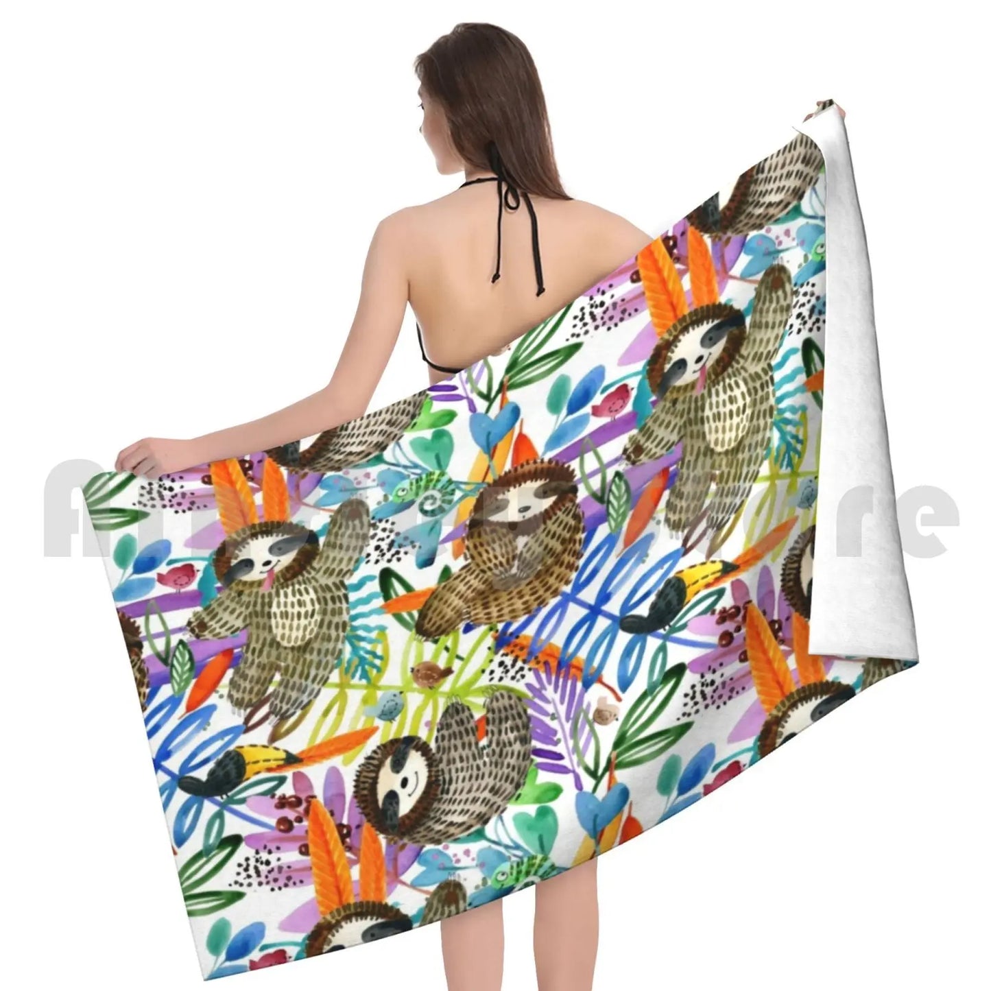 Sloth Bath Towel