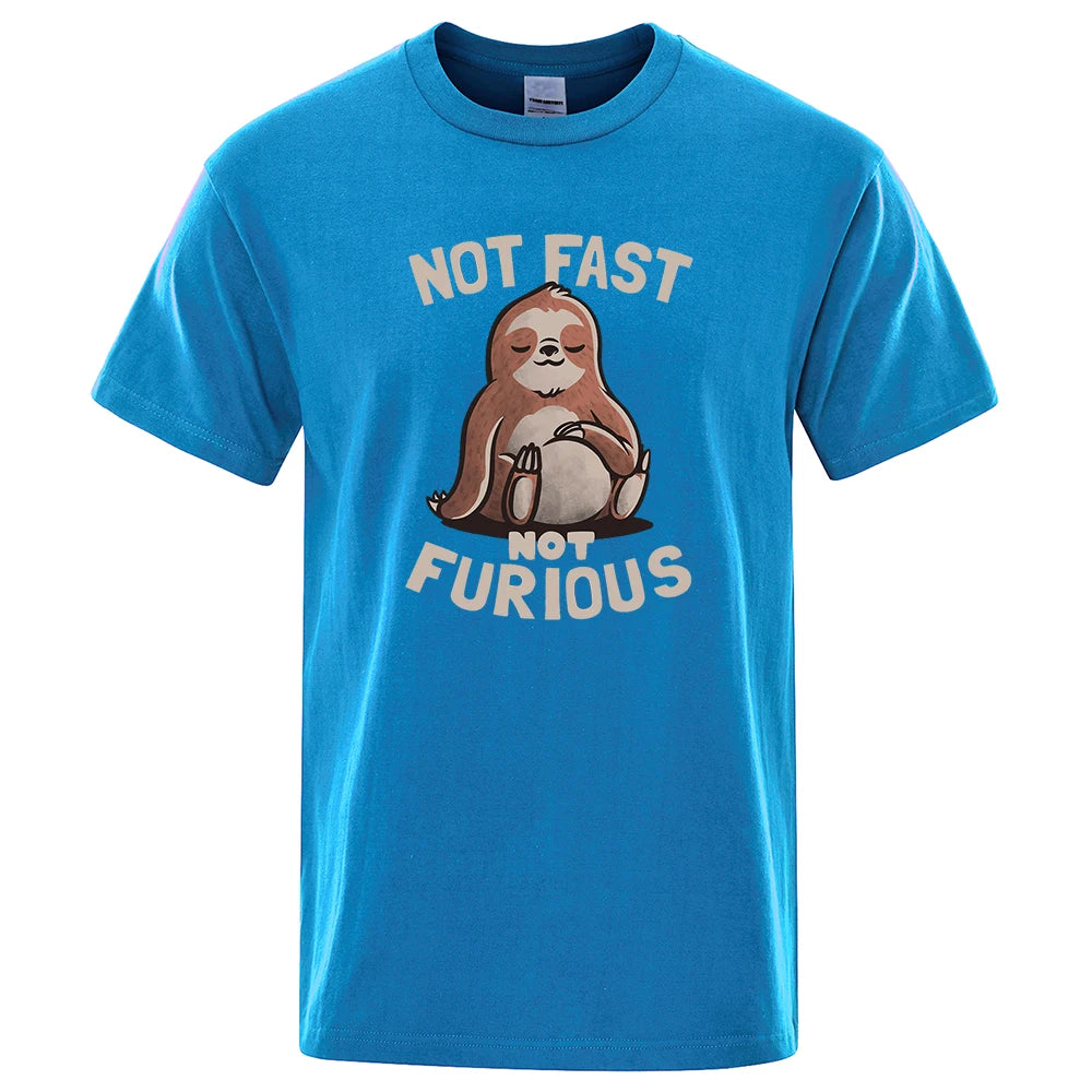 Not Fast Not Furious Sloth T-Shirt