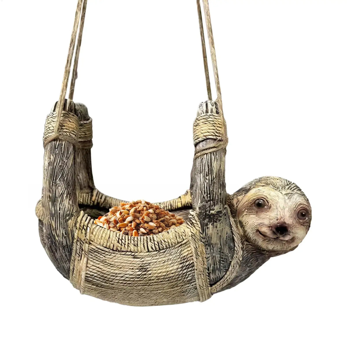 Hanging Sloth Bird Feeder