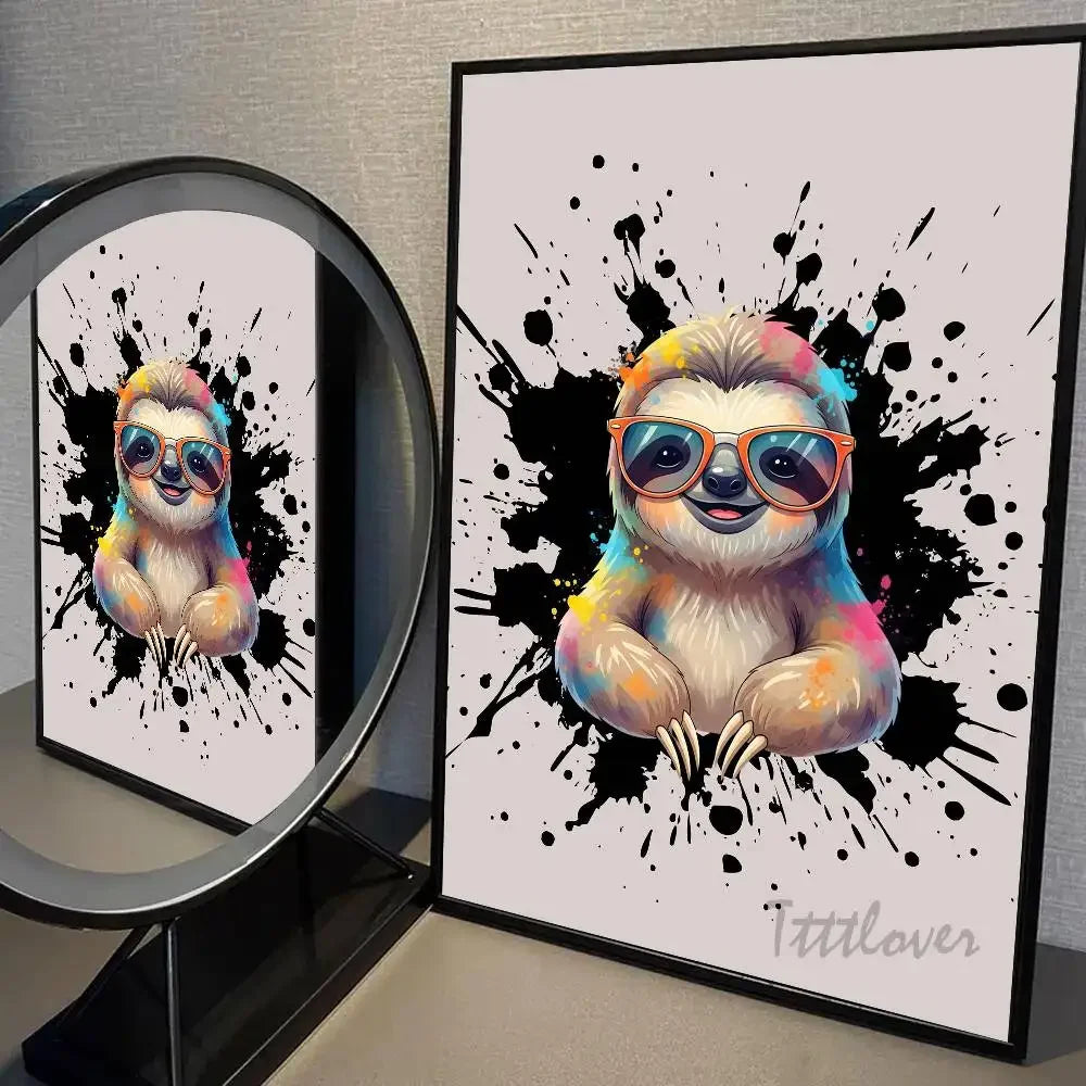 Sloth Poster Wall Art