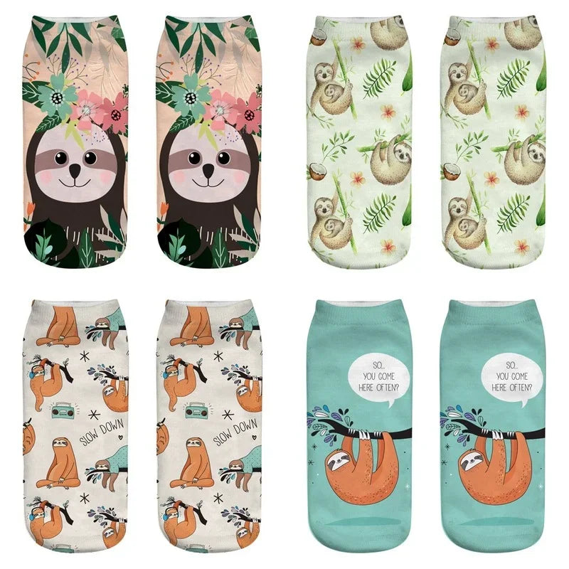 Various Cute Sloth Socks