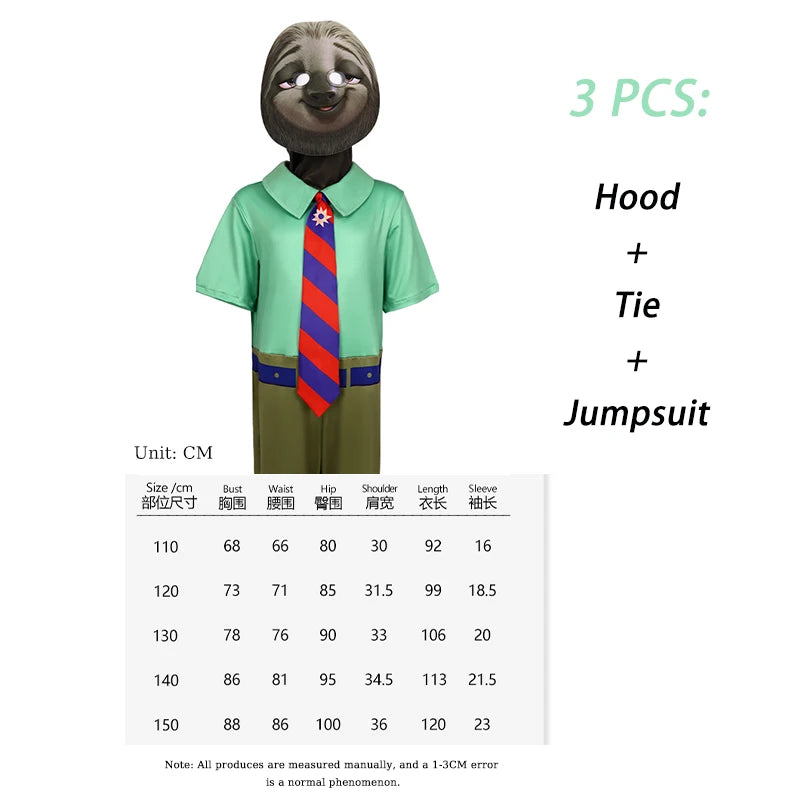 Zootopia Sloth Cosplay Costume product photo 3
