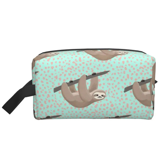 Hanging Sloth Cosmetic Bag