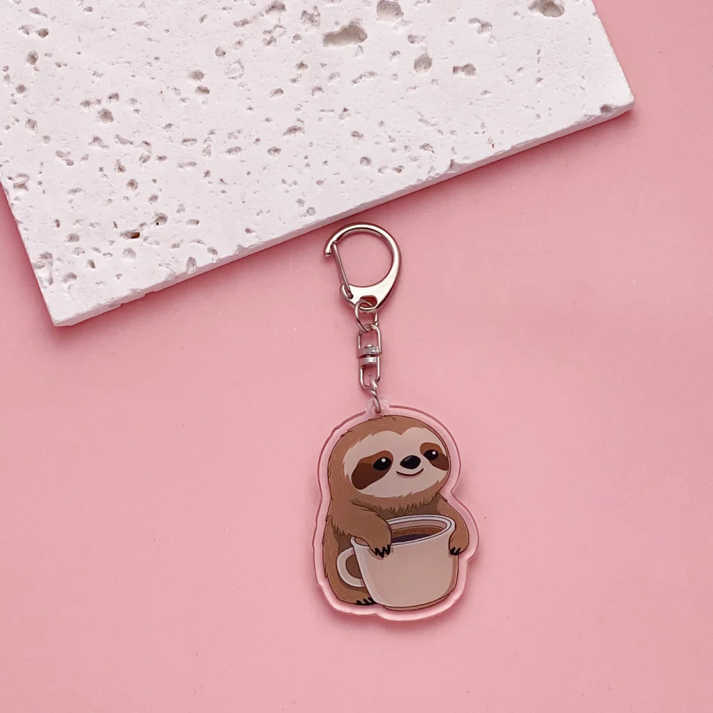 Sloth Acrylic Keychain