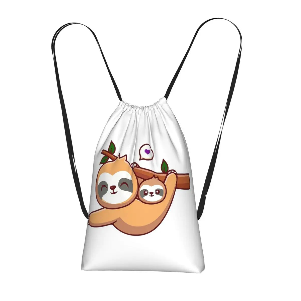 Sloth With Baby Sloth On Branch Backpack