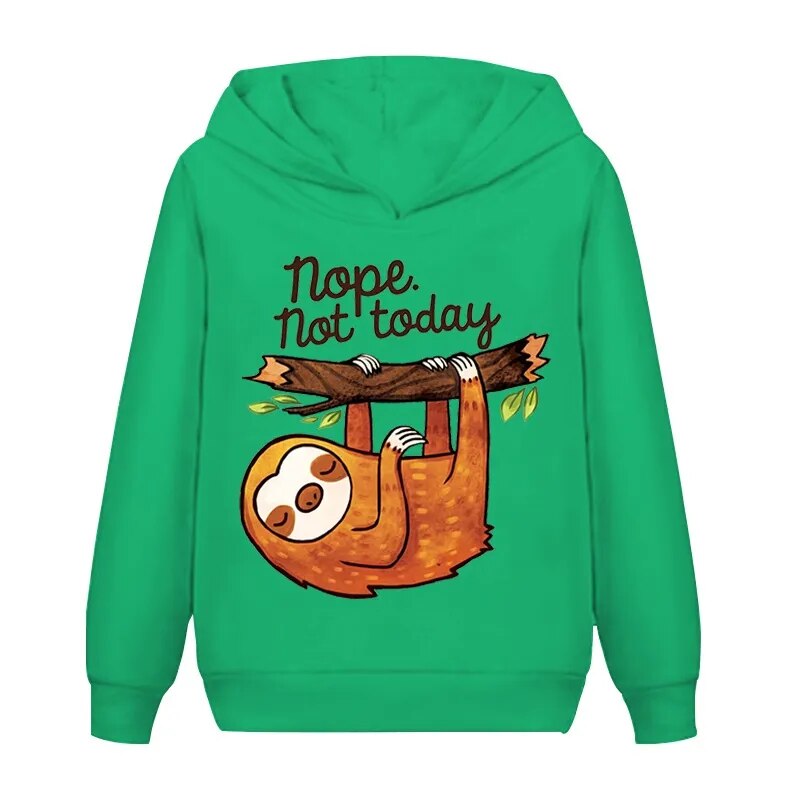 Sloth Nope Not Today Hoodie