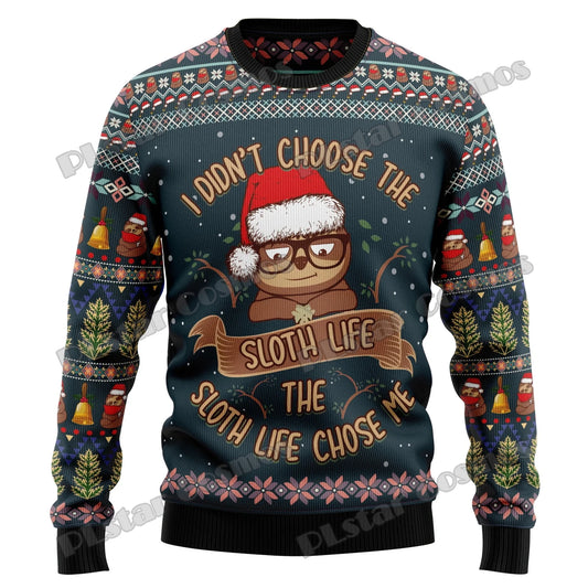 I Didn't Choose The Sloth Life Christmas Jumper