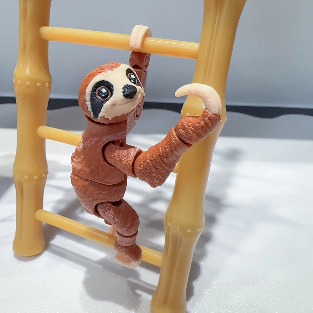 3d Printed Sloth Plastic Ornament