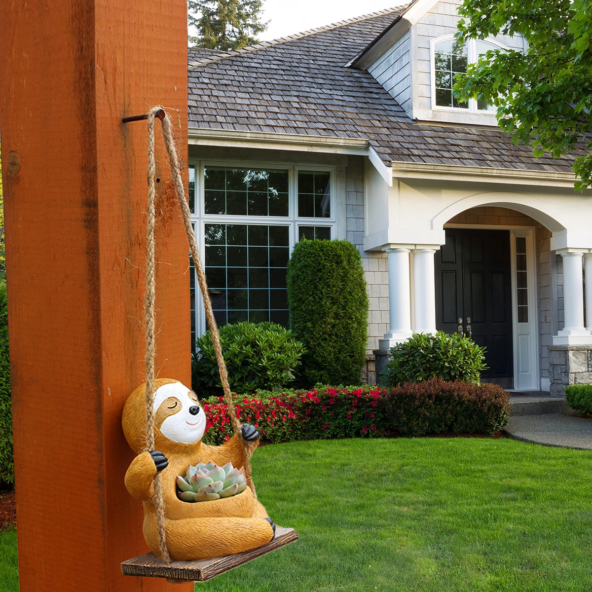 Resin Hanging Sloth Flowerpot