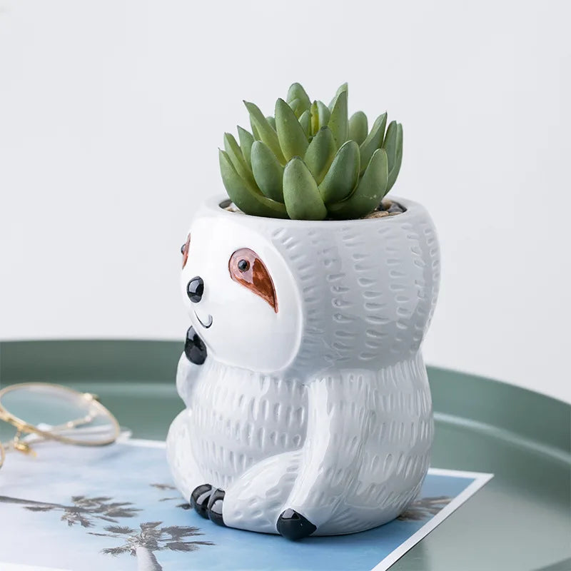 Cute Sloth Succulent Plant Pot