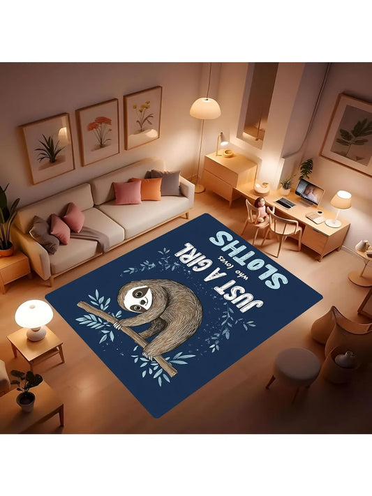Just A Girl Who Loves Sloths Carpet