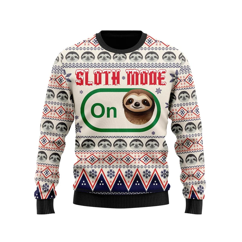 Sloth Mode On Christmas Jumper