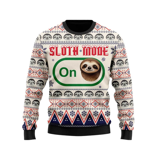 Sloth Mode On Christmas Jumper