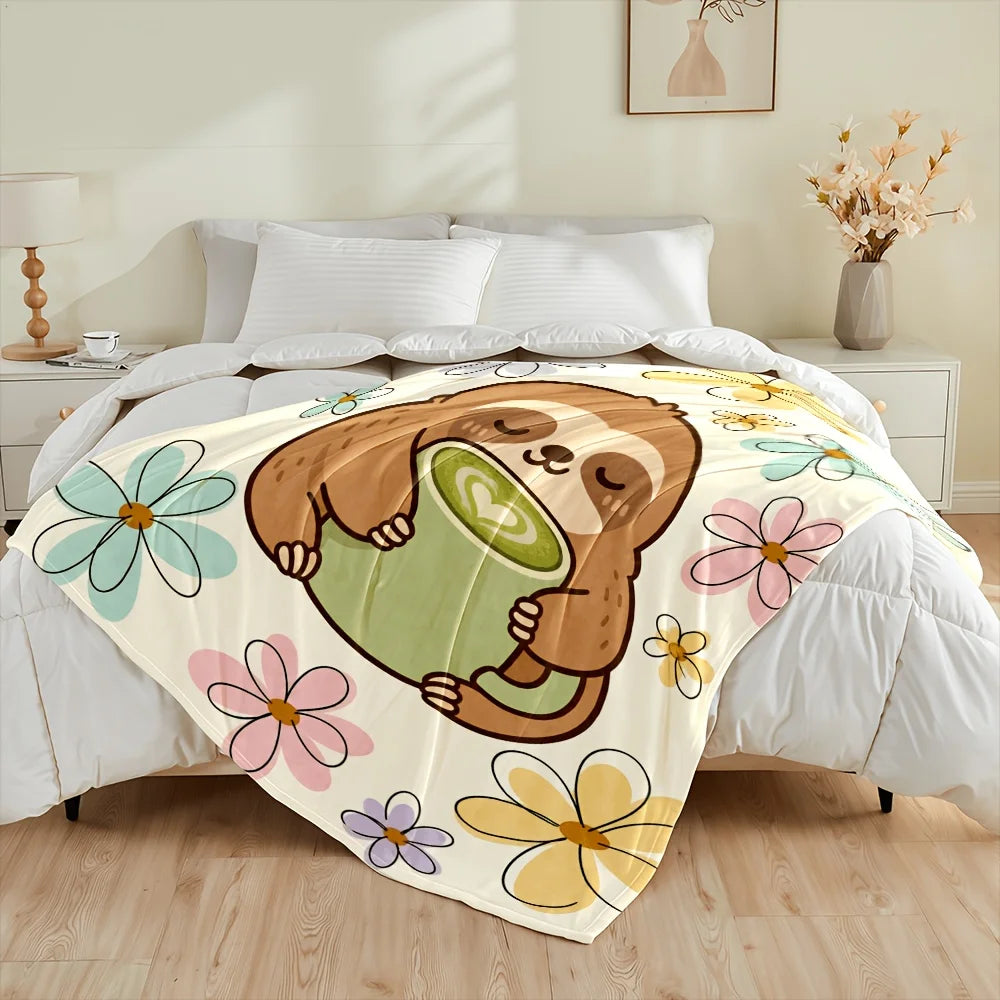 Sloth & Green Tea Blanket