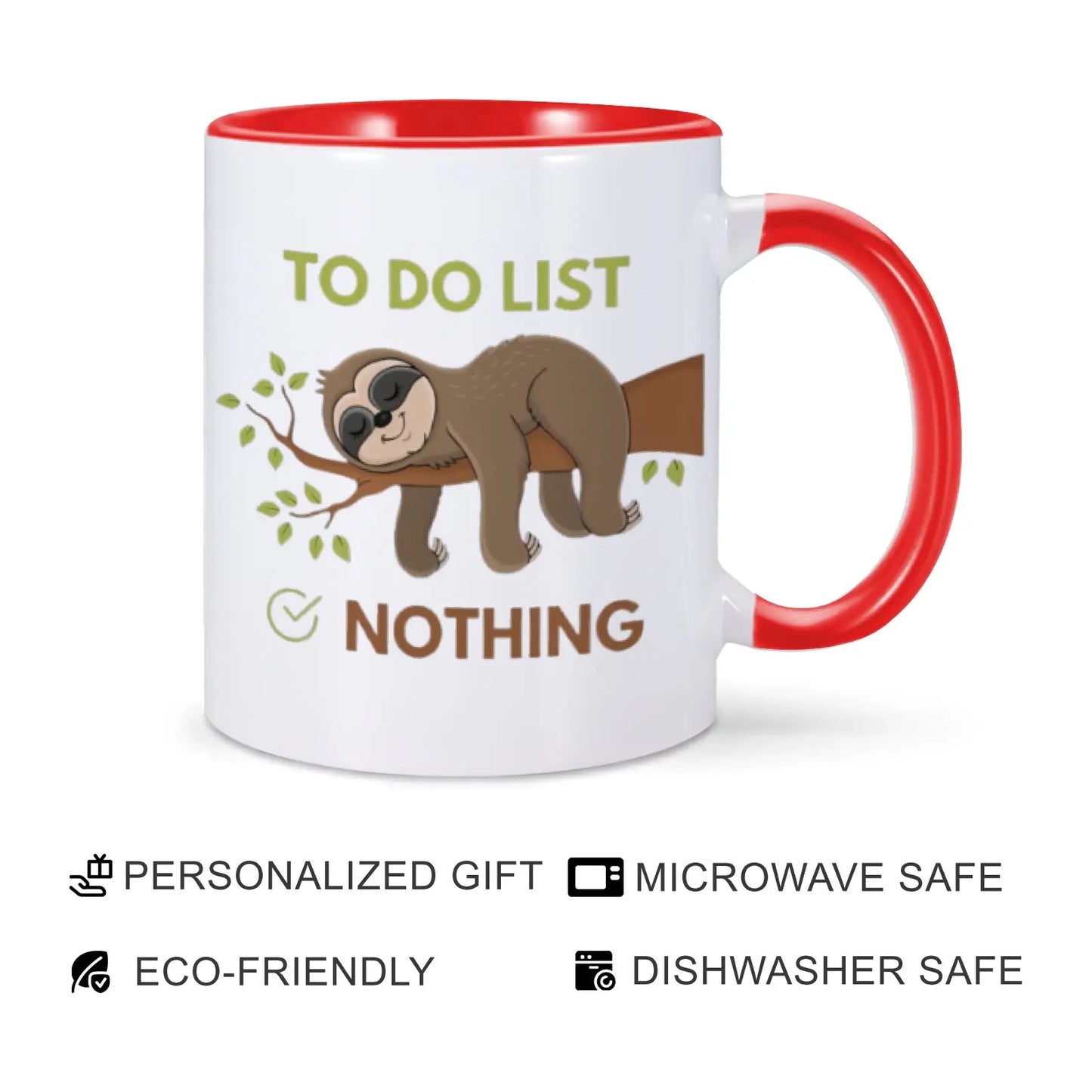 To Do List Nothing Sloth Mug