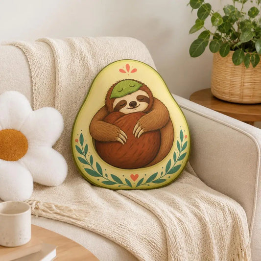 Sloth Avocado Plush Pillow product photo 1