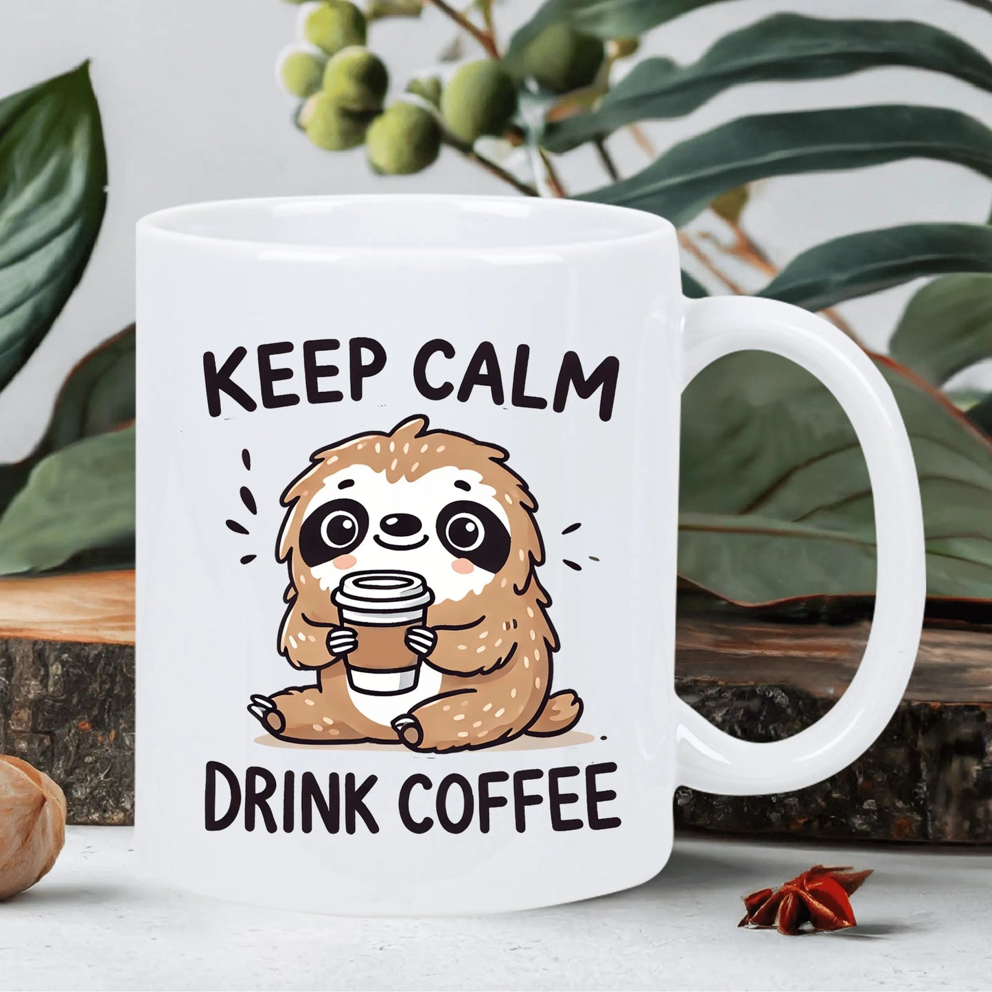 Keep Calm Drink Coffee Sloth Mug