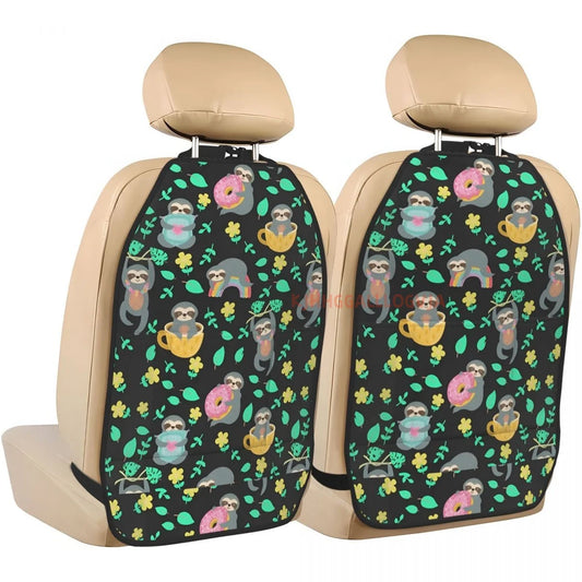 2 Pieces Car Seat Organizers with Anti-kick Storage Mat