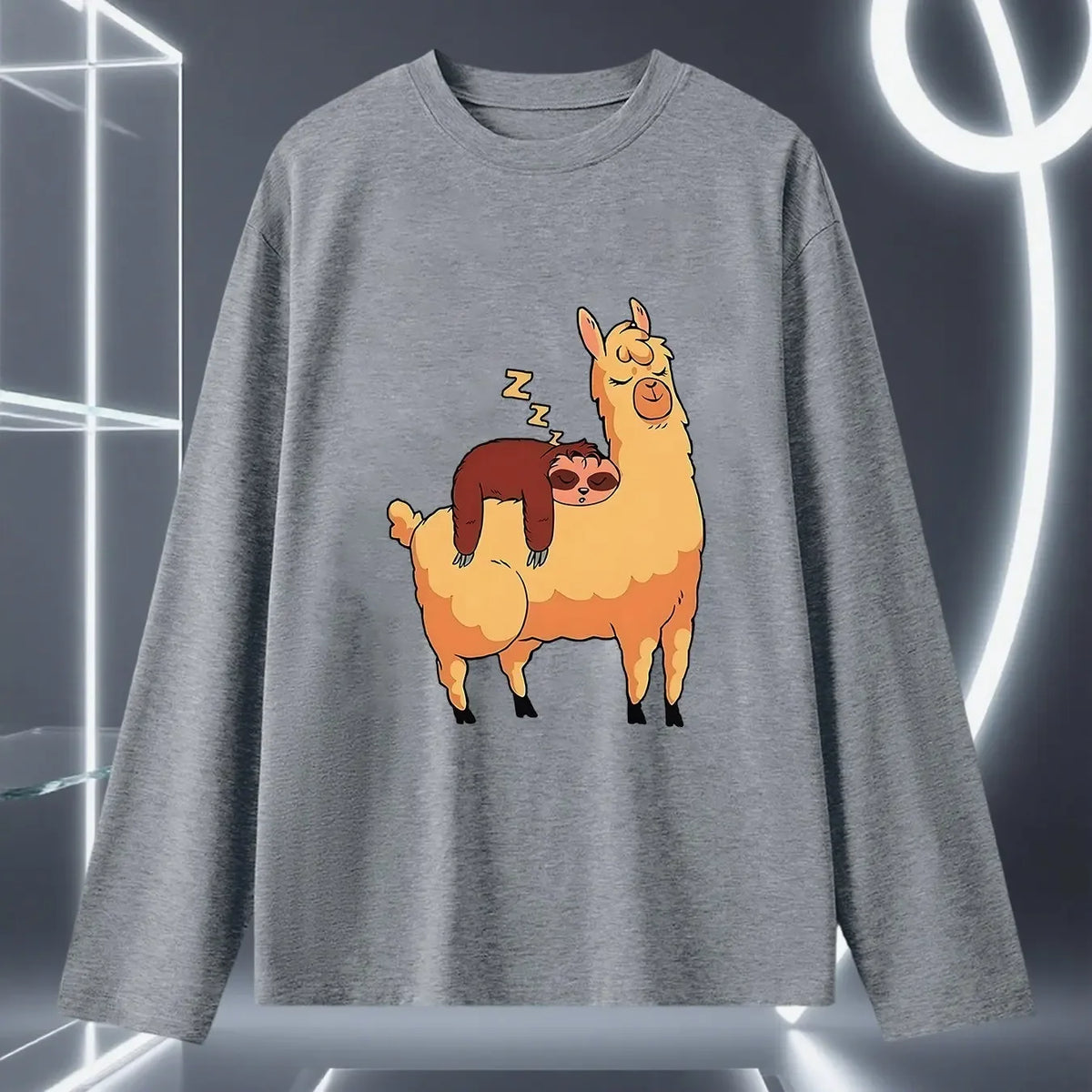 Sloth & Lama Long Sleeved T-Shirt