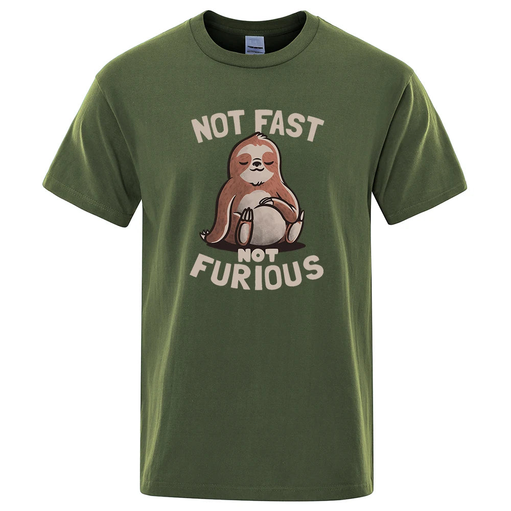 Not Fast Not Furious Sloth T-Shirt