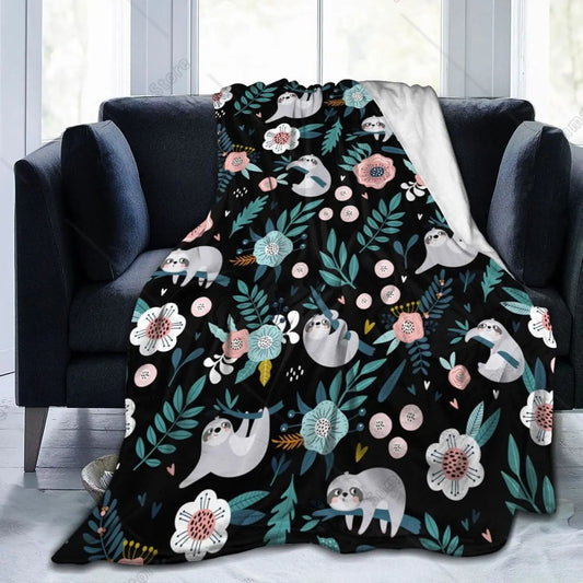 Sloth Throw Blanket