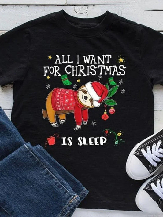 All I Want For Christmas Is Sleep T-Shirt