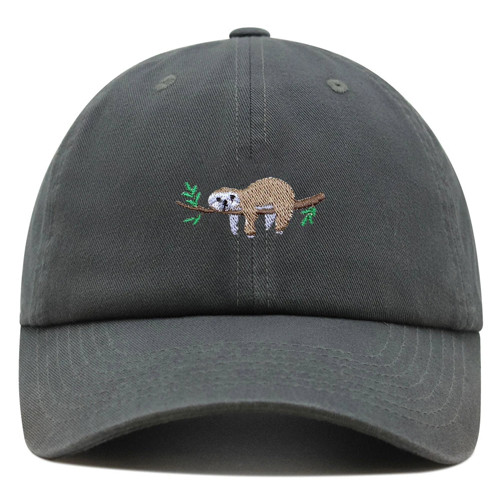 Sloth On A Branch Baseball Cap