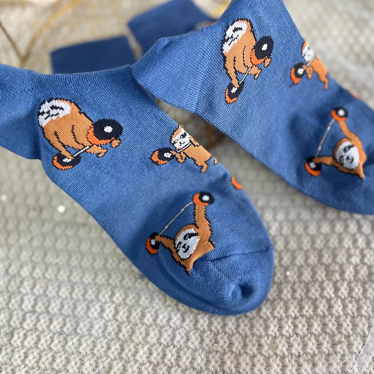 Sloth Bodybuilding Weightlifting Socks