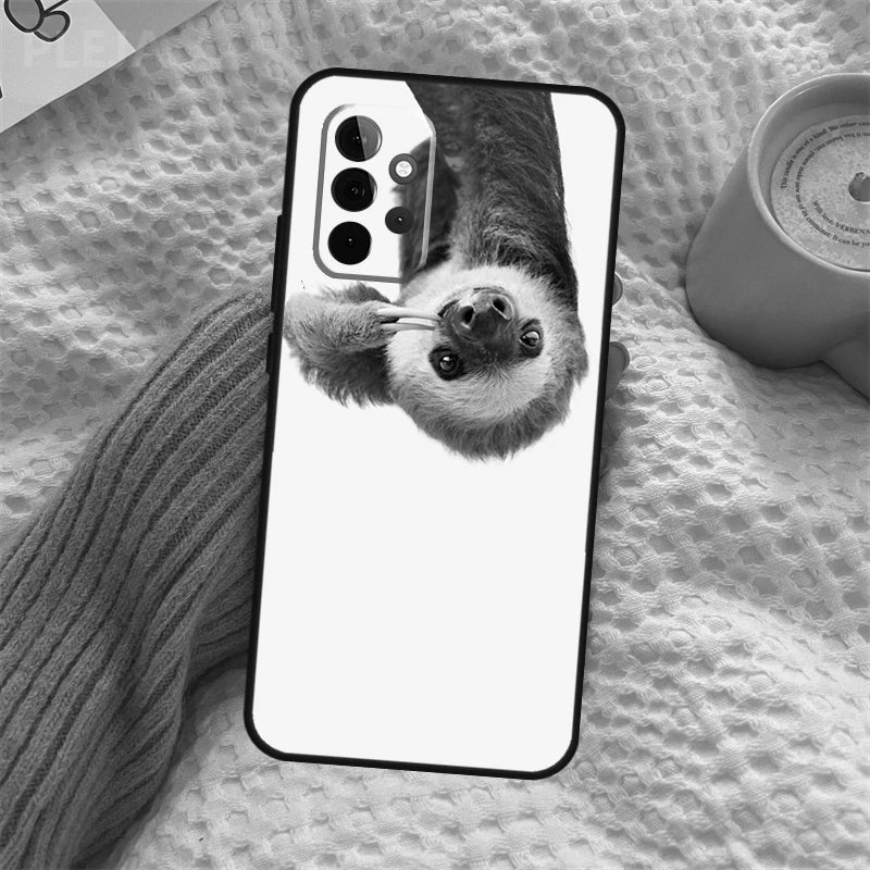 Black & White Sloth Samsung Phone Case