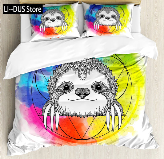 Sloth Duvet Cover Bedding Set