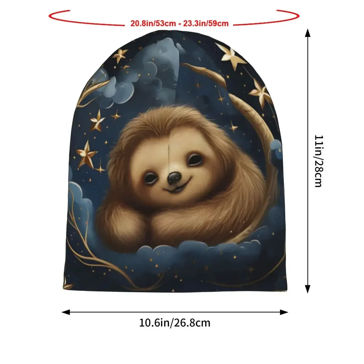 Sloth Night Time Theme Hat