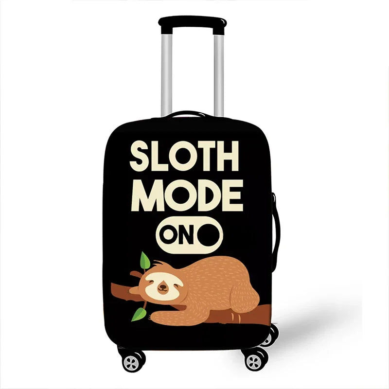 Sloth Print Luggage Cover