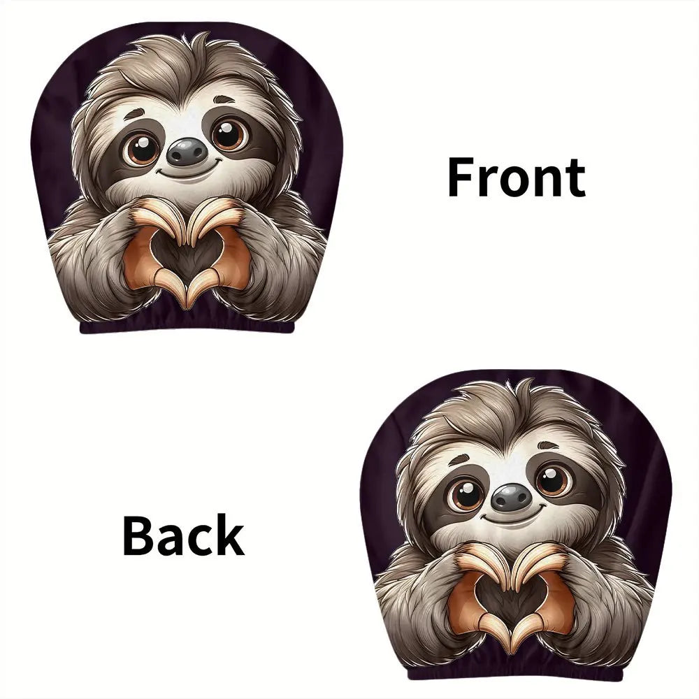 Sloth Headrest Car Covers