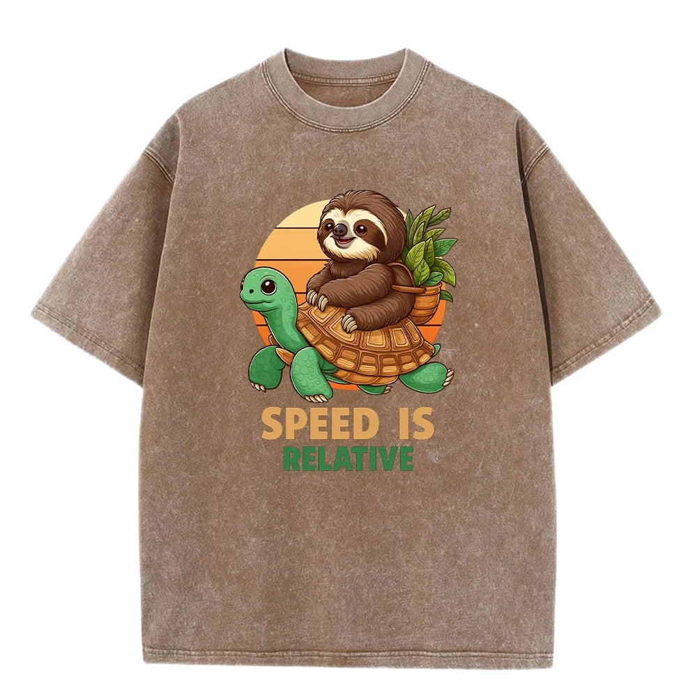 Speed Is Relative Turtle & Sloth T-Shirt