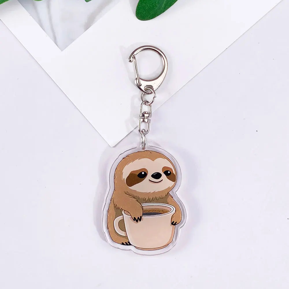 Sloth Acrylic Keychain
