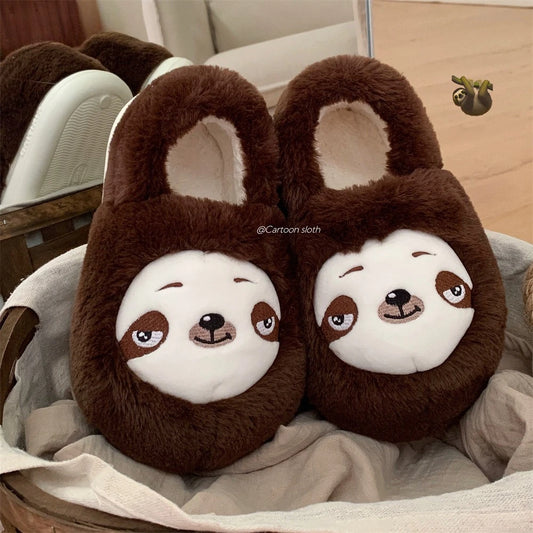 Sloth Soft Plush Anti-Slip Slippers product photo 1