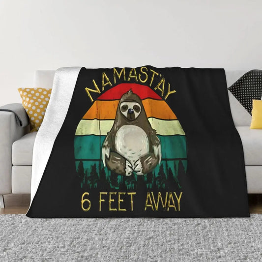 Namastay 6 Feet Away Blanket