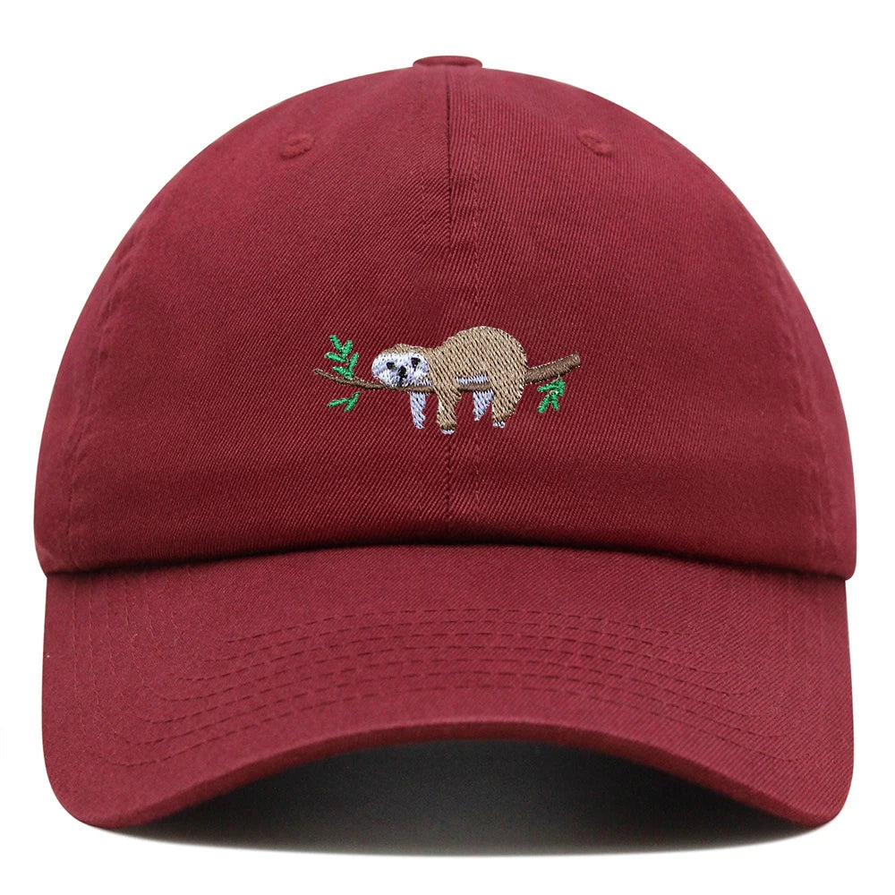Sloth On A Branch Baseball Cap